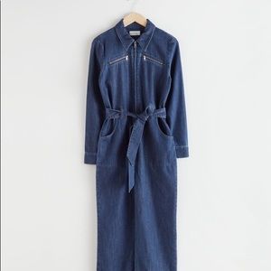 & Other Stories Denim Jumpsuit sz 2. NWT
